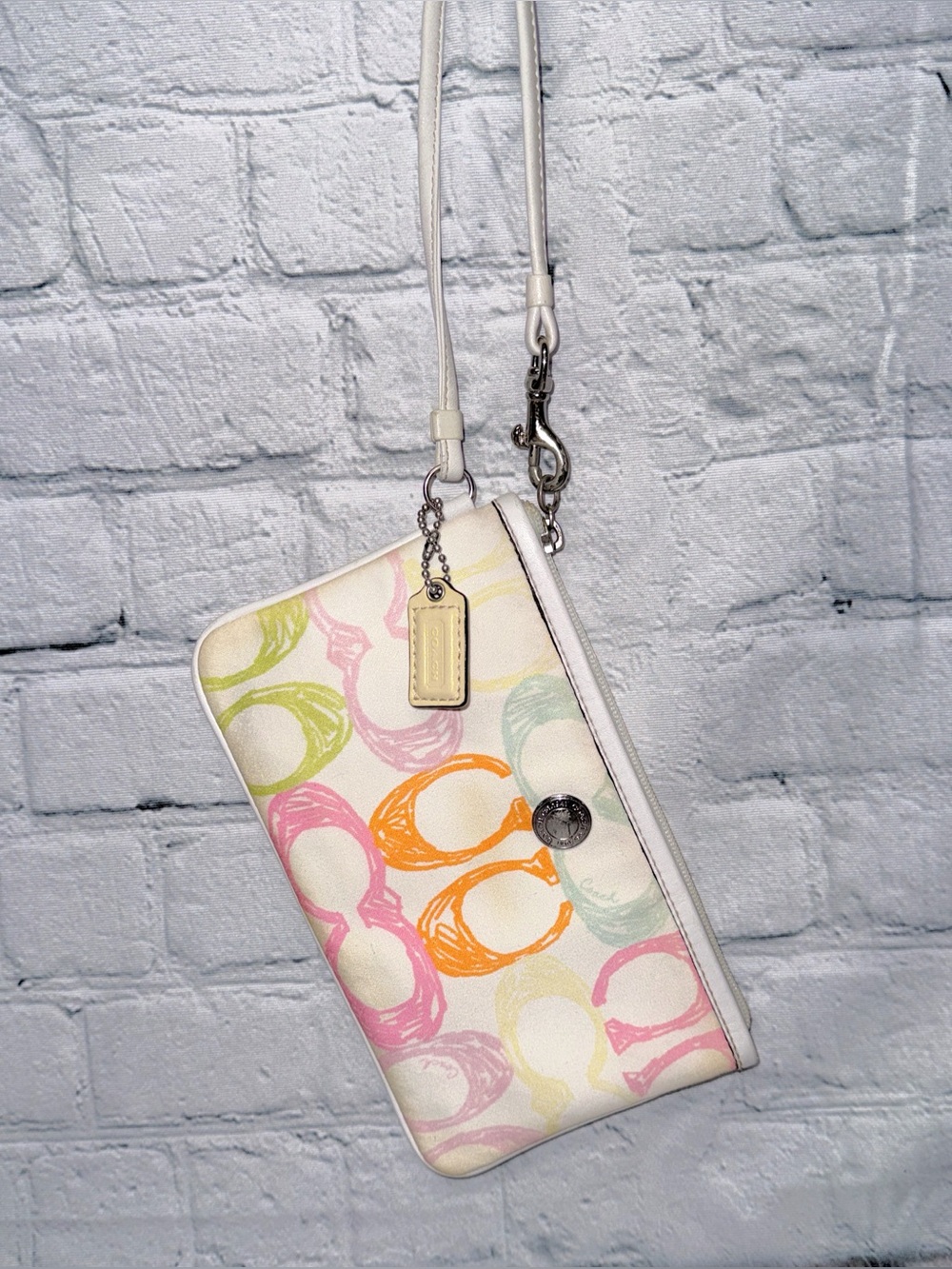 Coach Hampton Scribble Wristlet